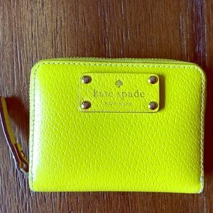 Kate Spade Wallet-Neon Yellow